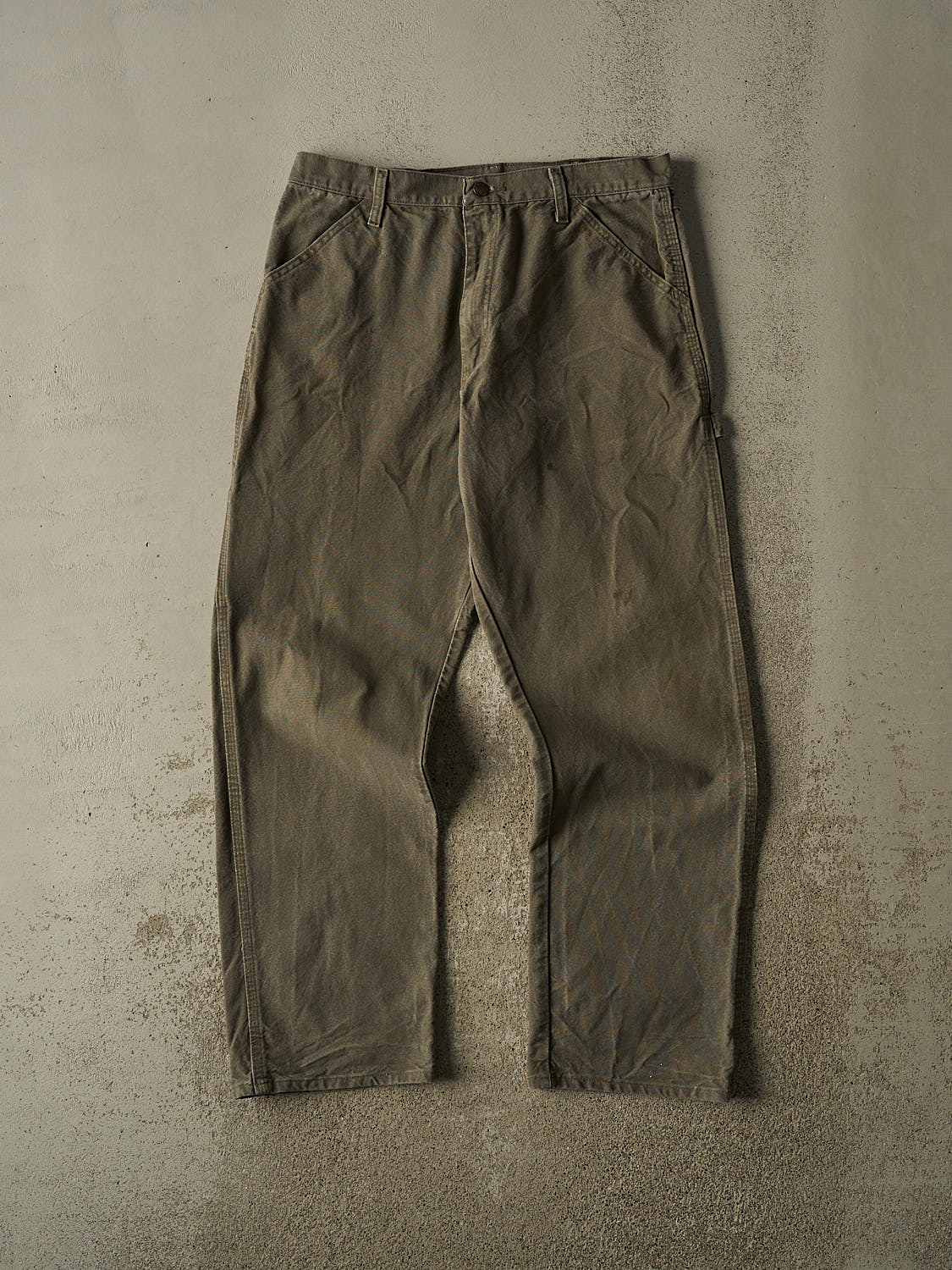Vintage 90s Green Rustler Carpenter Pants (33x31)