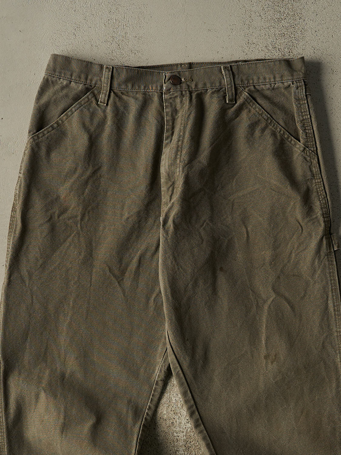 Vintage 90s Green Rustler Carpenter Pants (33x31)