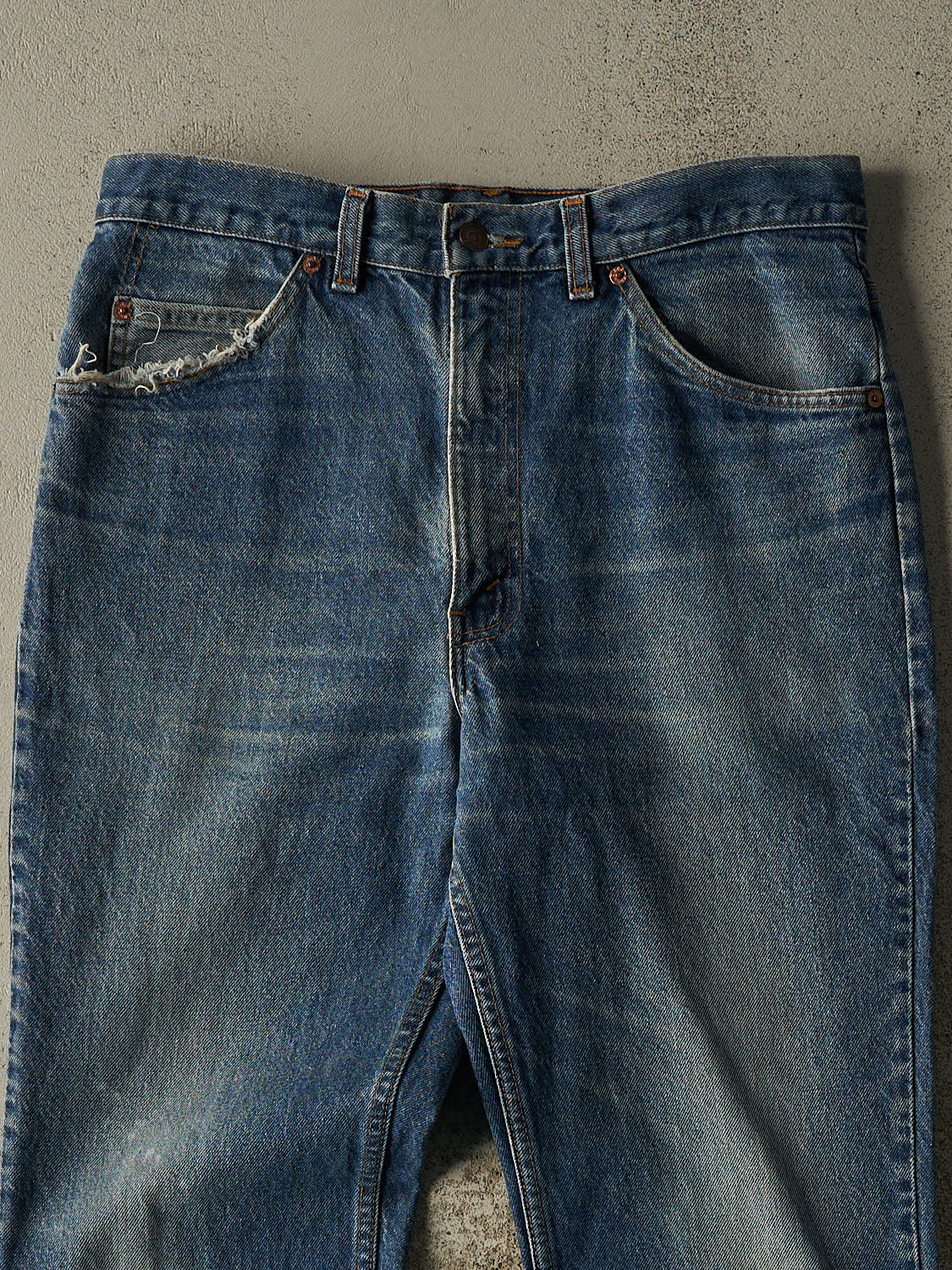Vintage 80s Dark Wash Levi's Orange Tab Jeans (33x31.5)