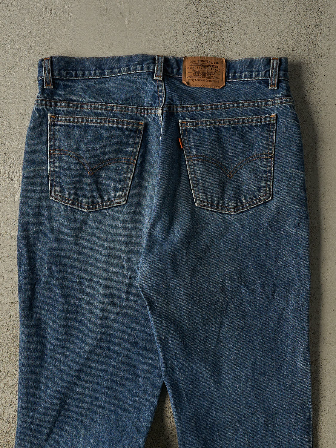 Vintage 80s Dark Wash Levi's Orange Tab Jeans (33x31.5)