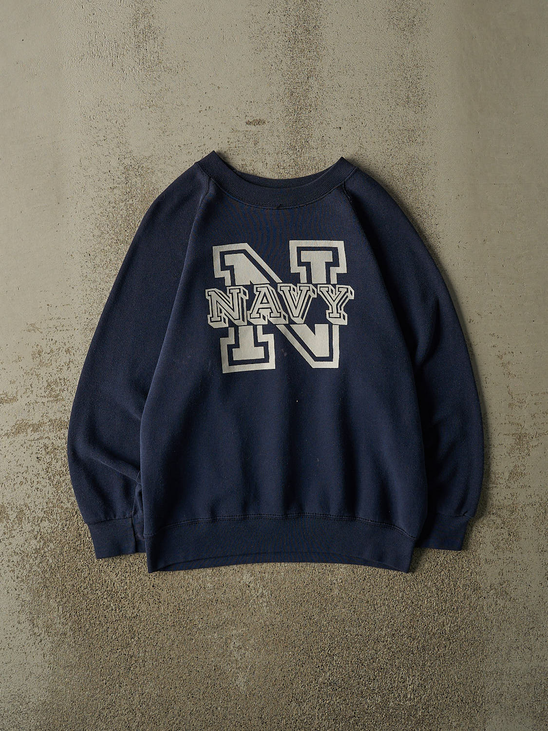 Vintage 80s Navy Blue United States Navy Crewneck (XS/S)
