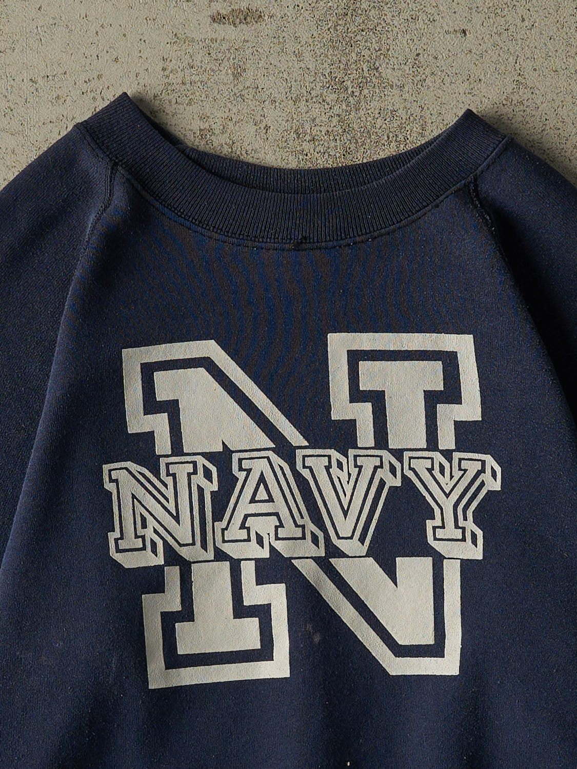Vintage 80s Navy Blue United States Navy Crewneck (XS/S)
