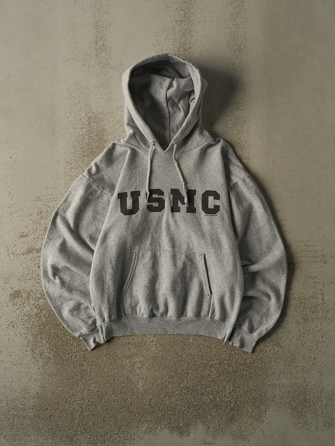 Vintage 04' Grey USMC Hoodie (S/M)