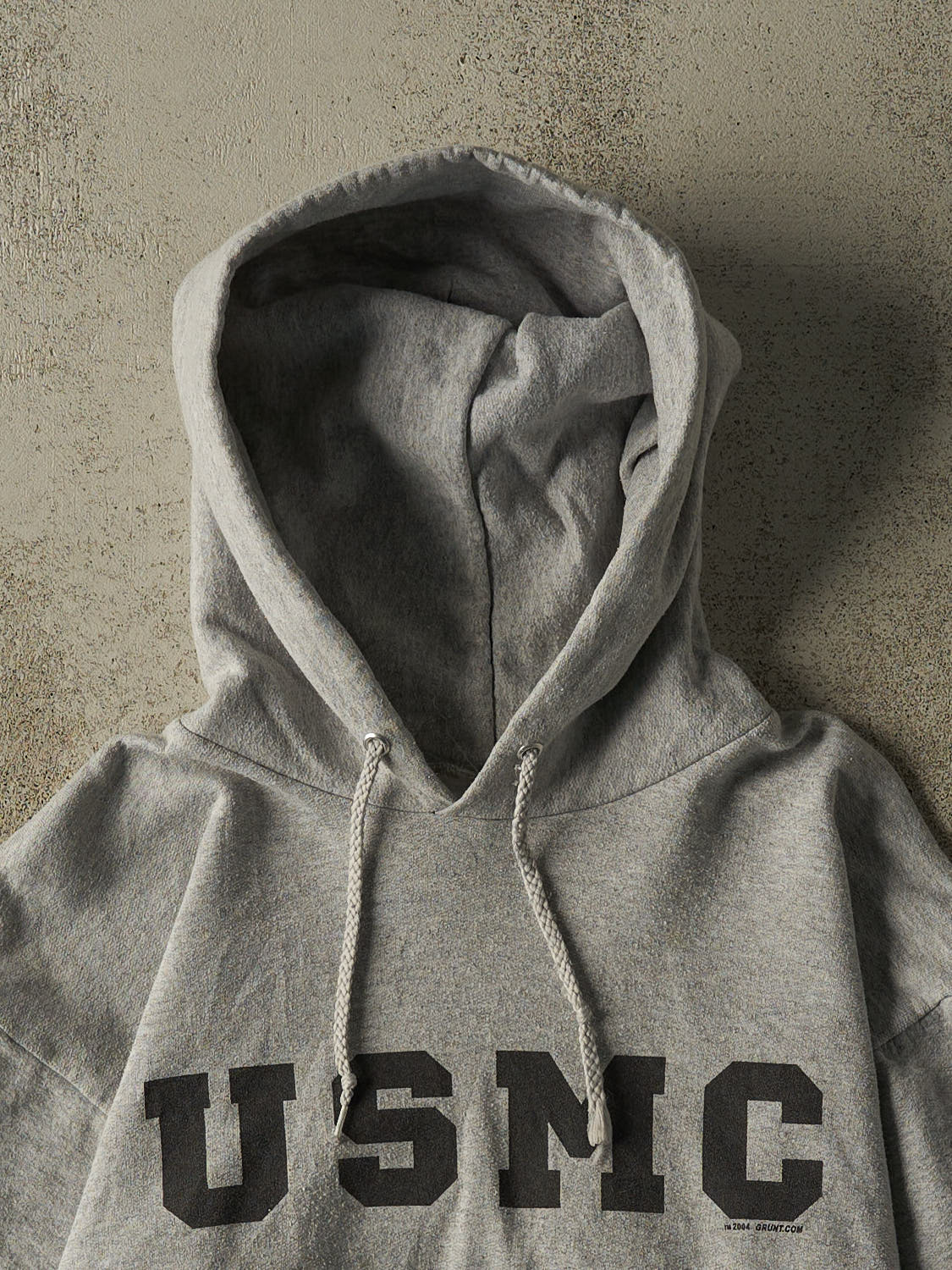 Vintage 04' Grey USMC Hoodie (S/M)