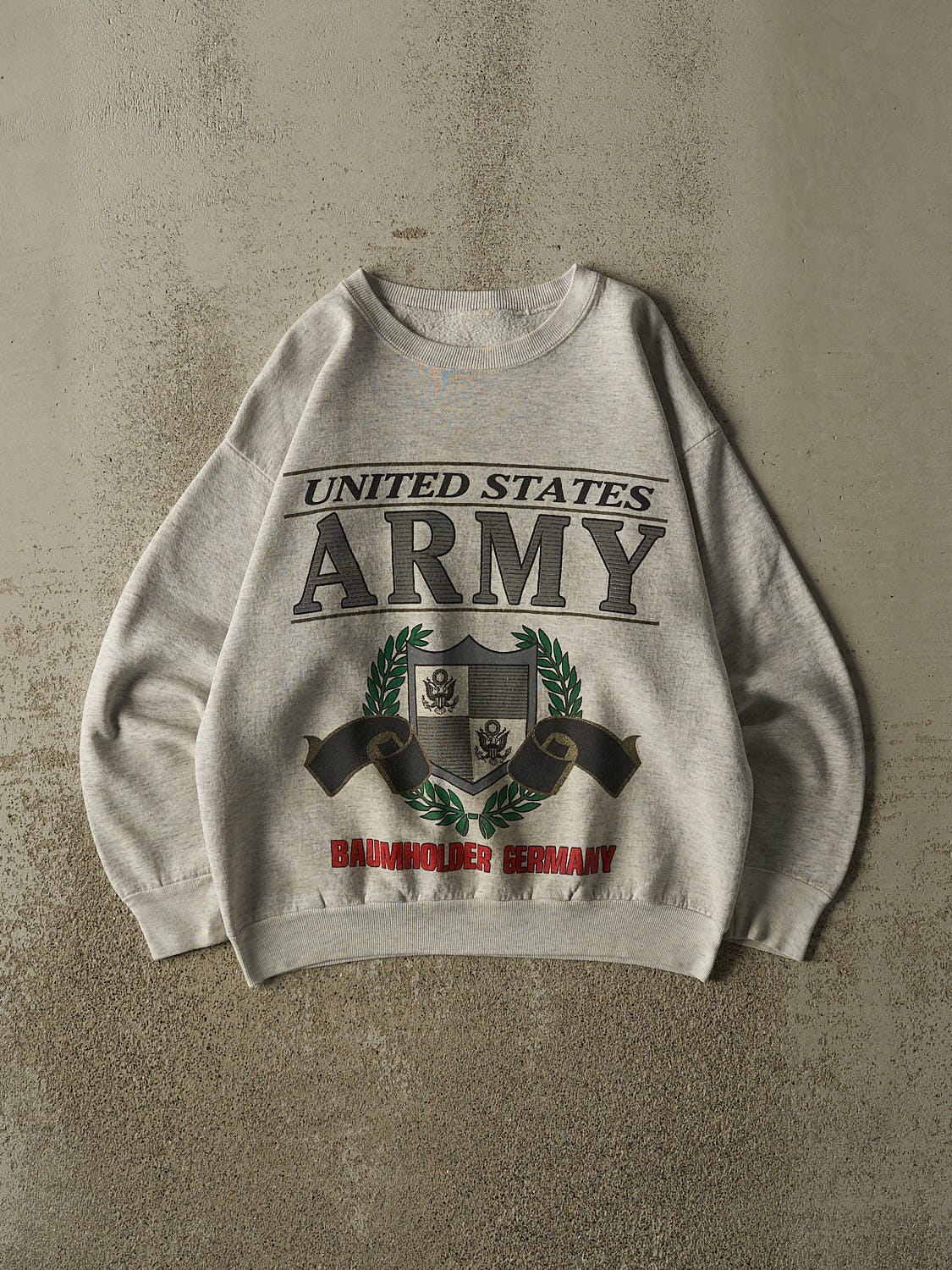 Vintage 80s Heather Grey US Army Crewneck (M)