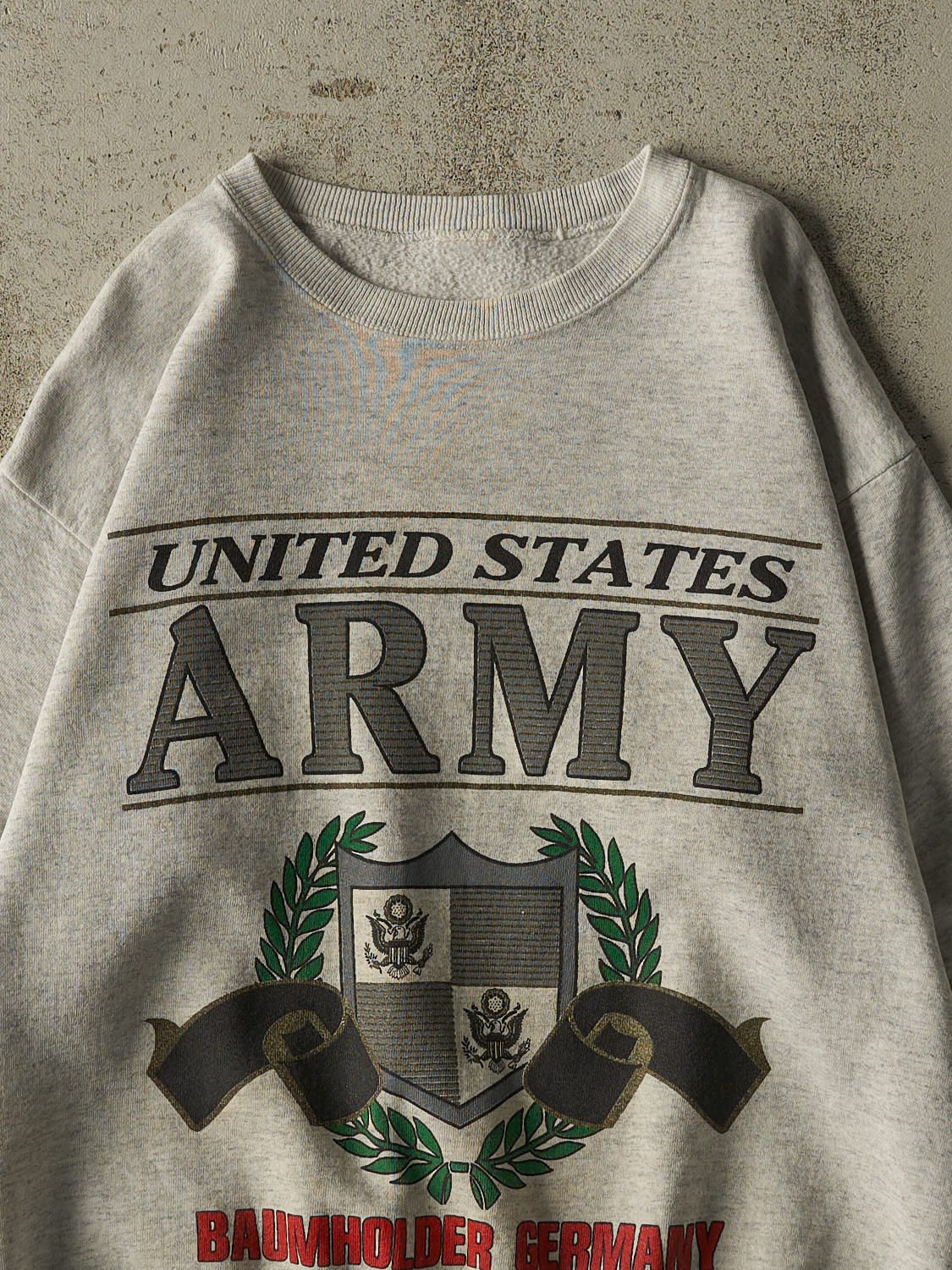 Vintage 80s Heather Grey US Army Crewneck (M)