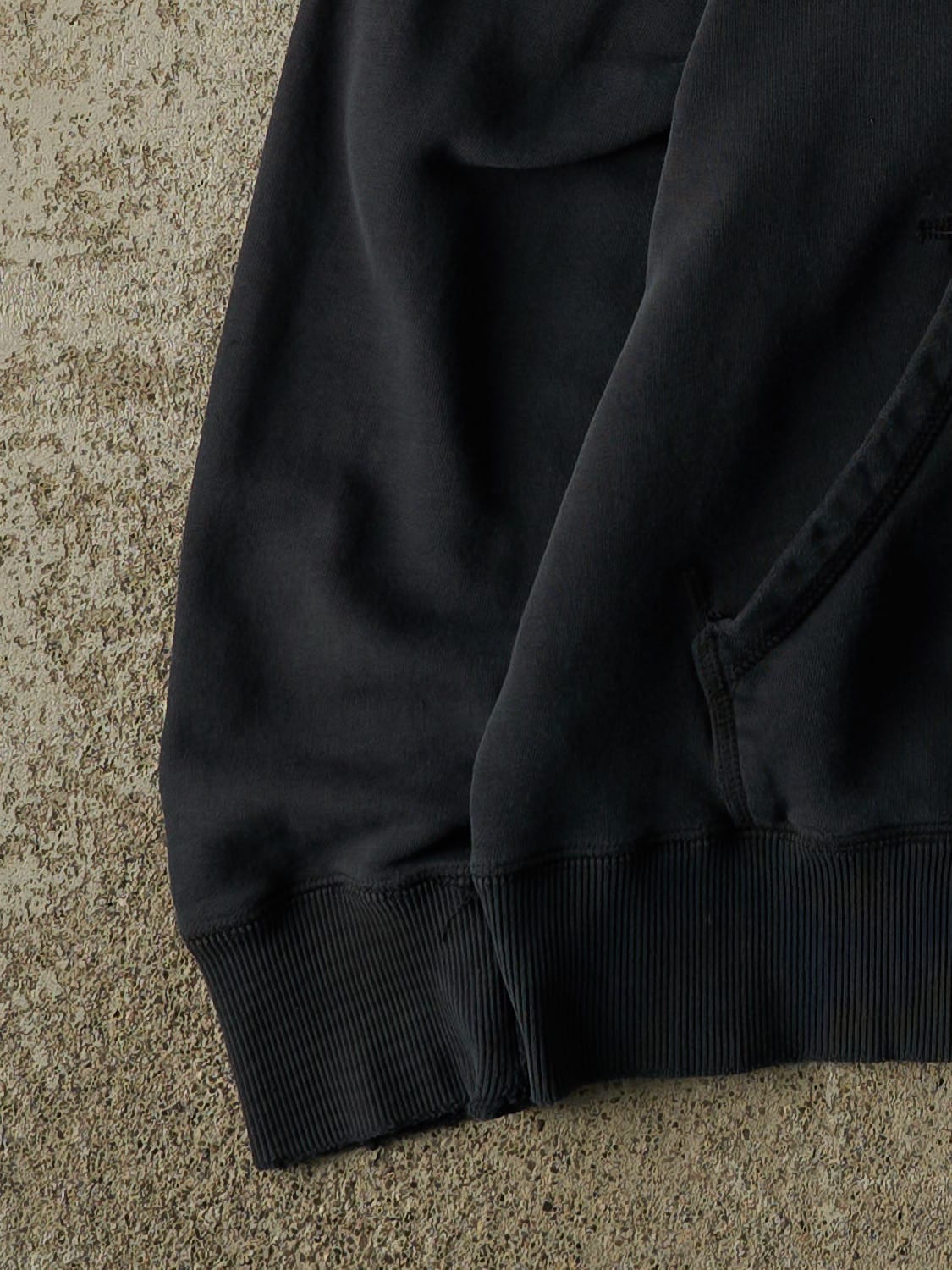 Vintage Y2K Faded Black Nike Embroidered Hoodie (M/L)