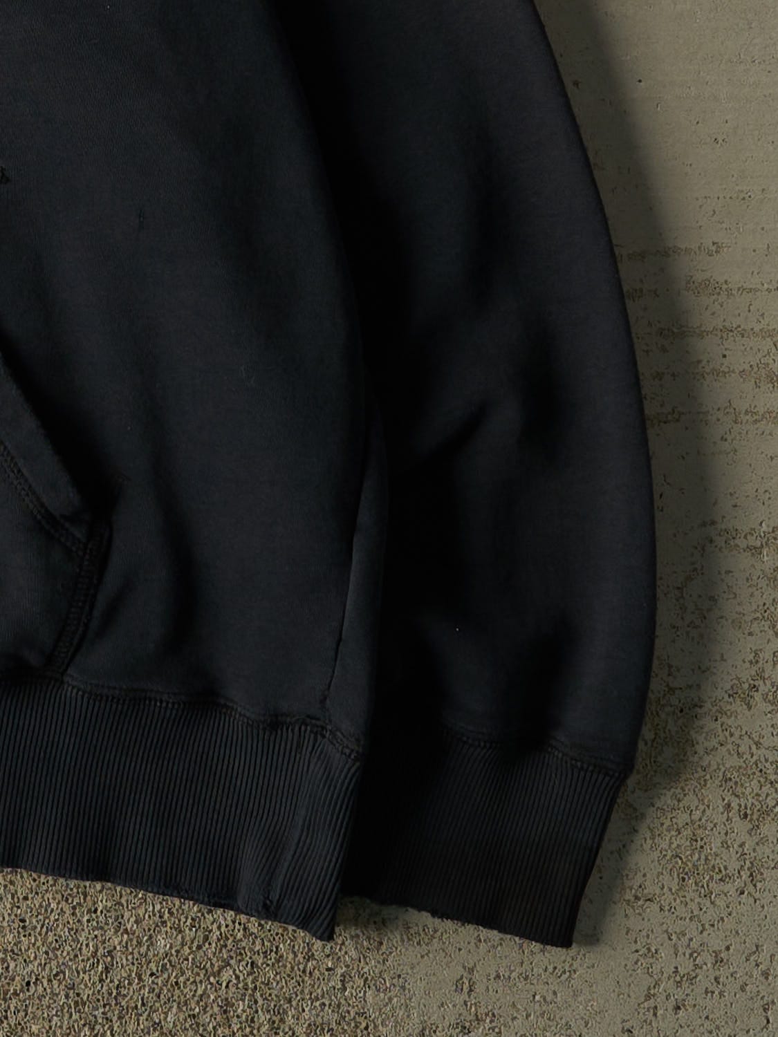 Vintage Y2K Faded Black Nike Embroidered Hoodie (M/L)