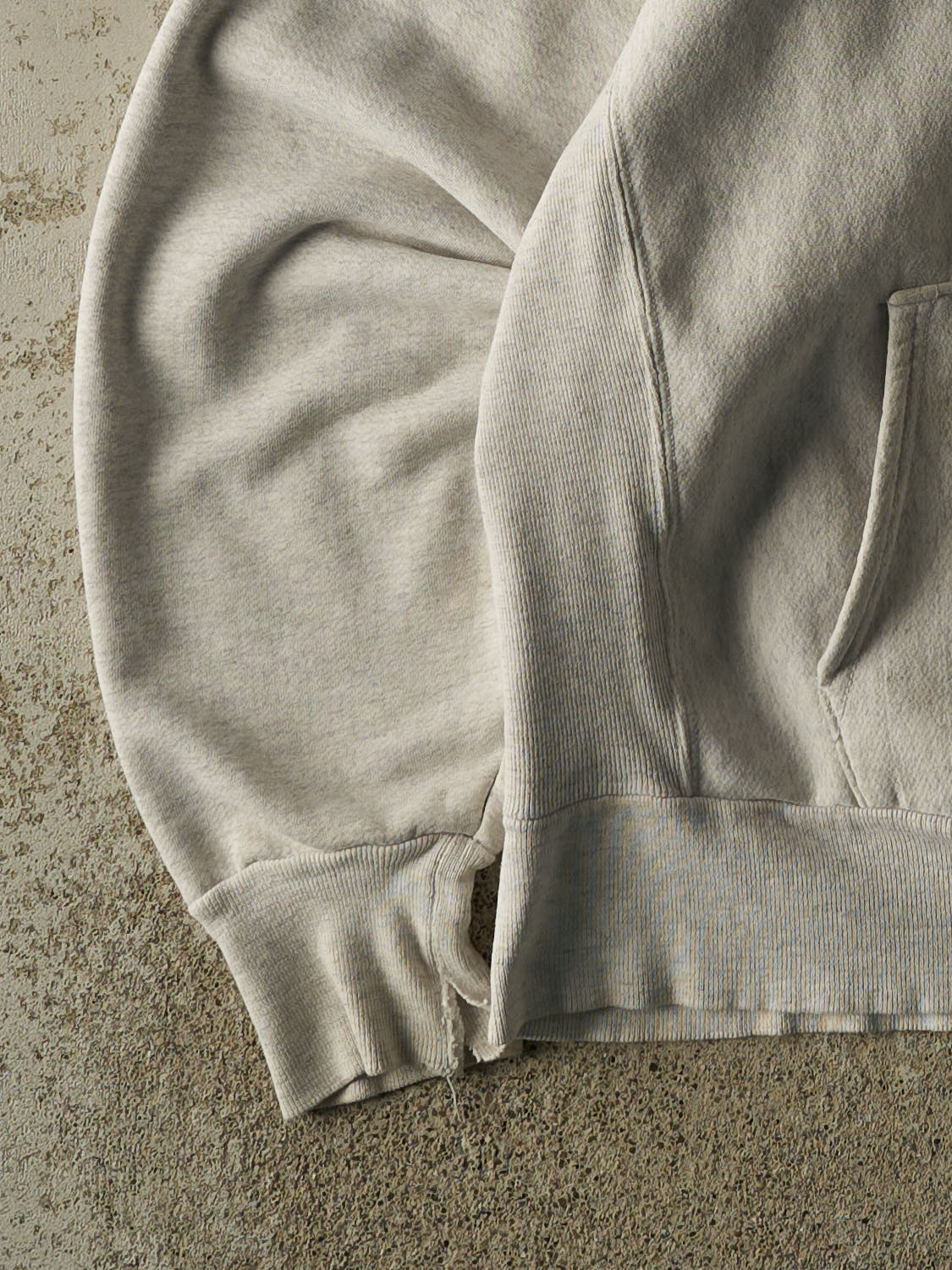 Vintage 80s Heather Grey United States Naval Academy Hoodie (XS/S)