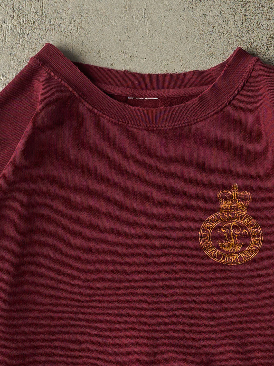 Vintage 90s Burgundy Canadian Infantry Crewneck (XL)