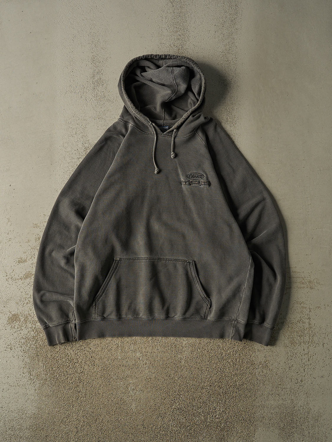 Vintage 90s Washed Grey Peterbilt Embroidered Hoodie (XL/XXL)