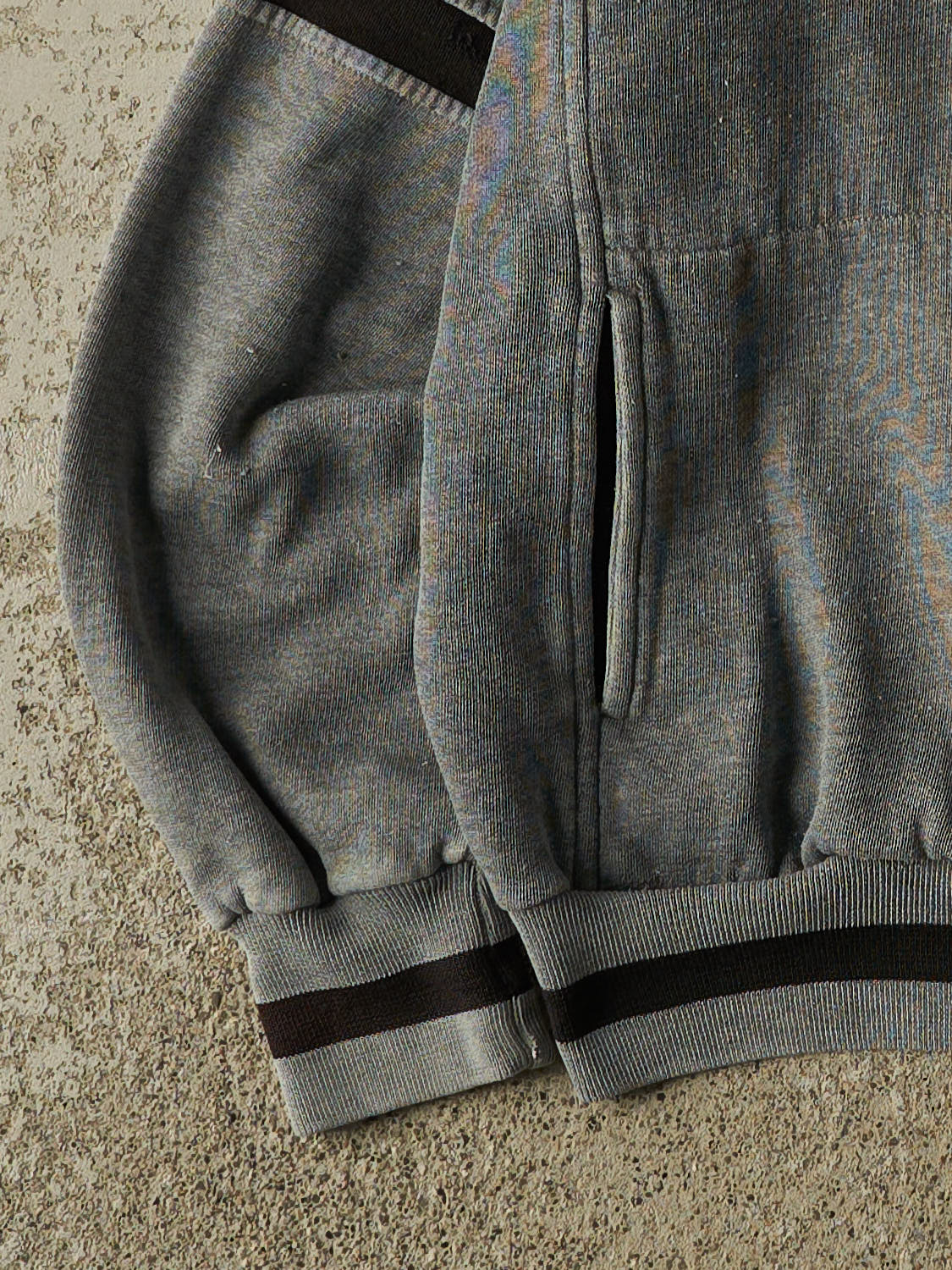 Vintage 90s Grey Christian Dior Zip Up Track Sweater (S/M)