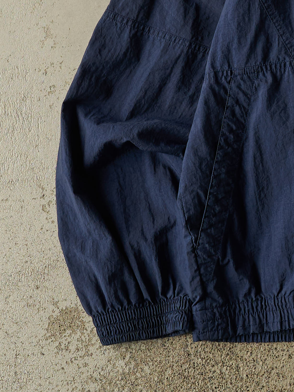 Vintage 90s Navy Blue Nike Quarter Button Windbreaker Jacket (L)