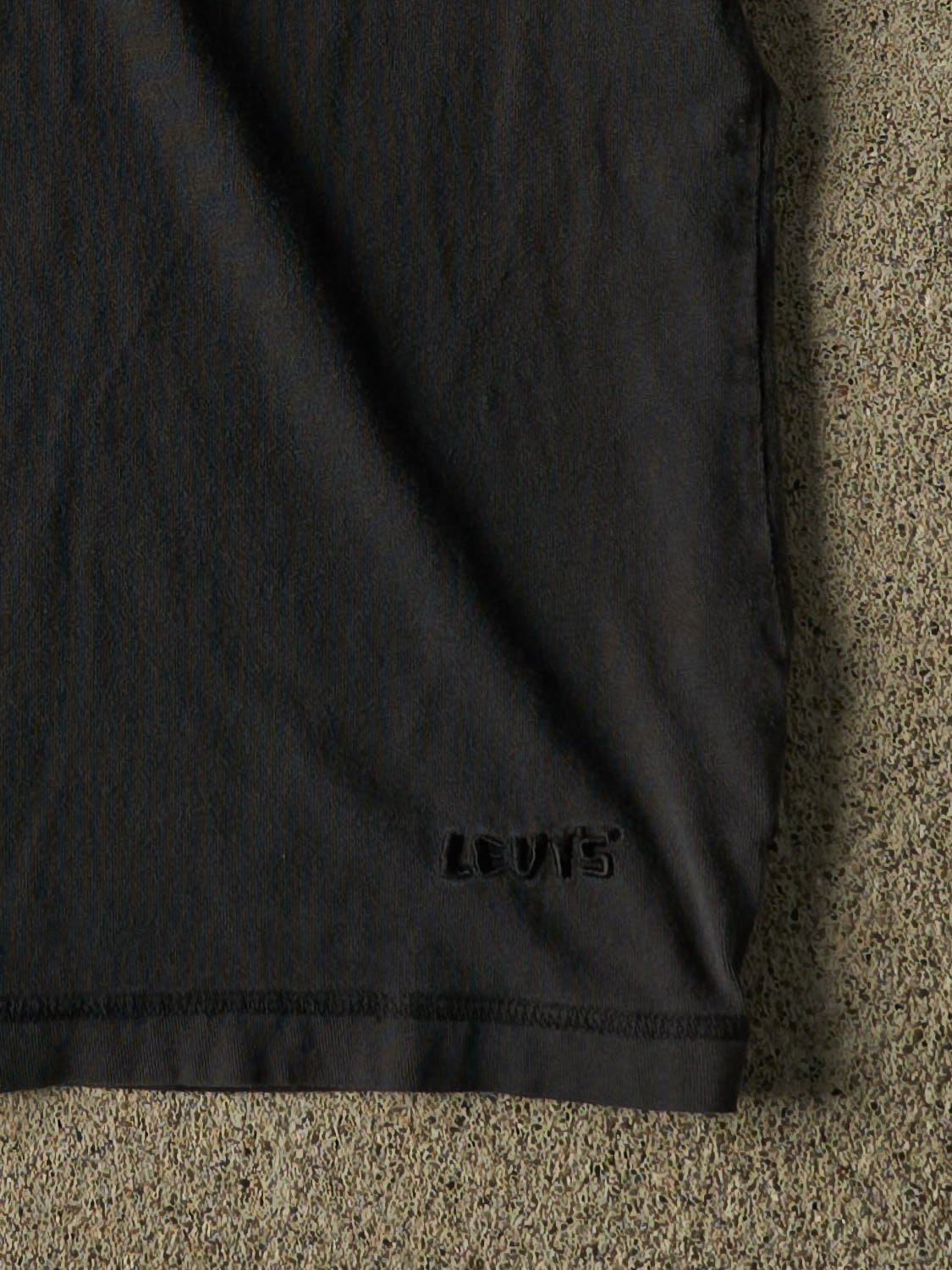 Vintage 90s Black Levi's Button Up Tee (L/XL)
