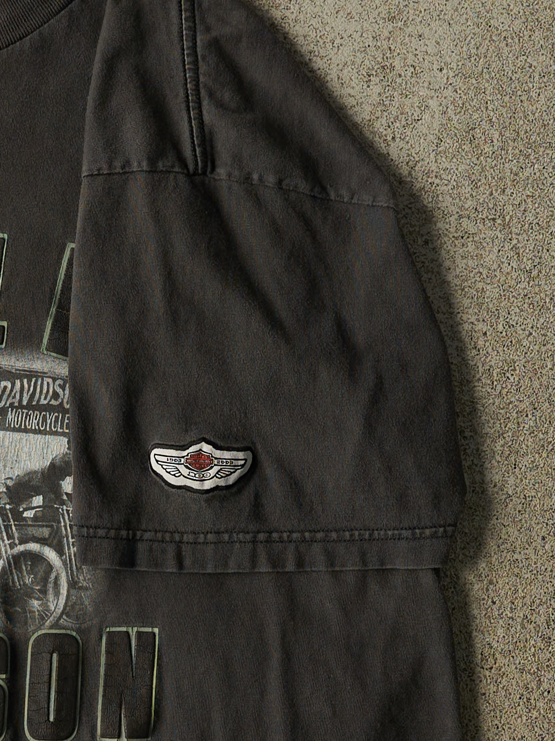 Vintage 03' Faded Black Harley Davidson Tee (XL)