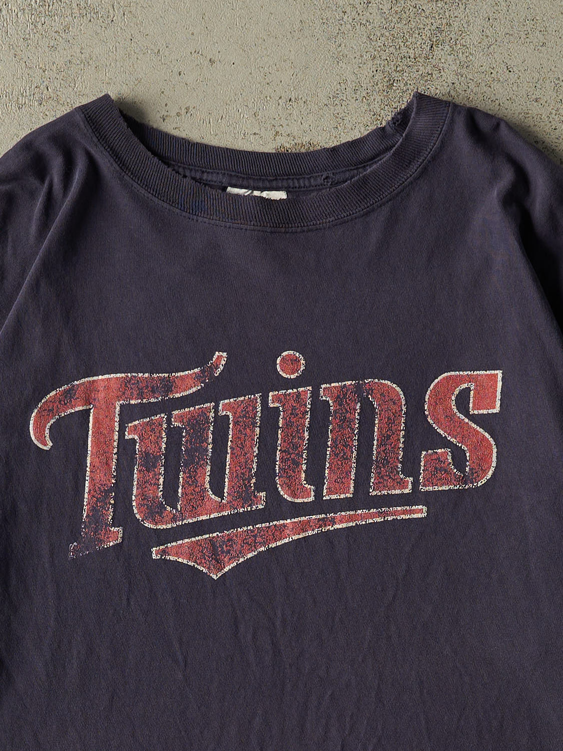 Vintage 90s Navy Blue Minnesota Twins Tee (XL)