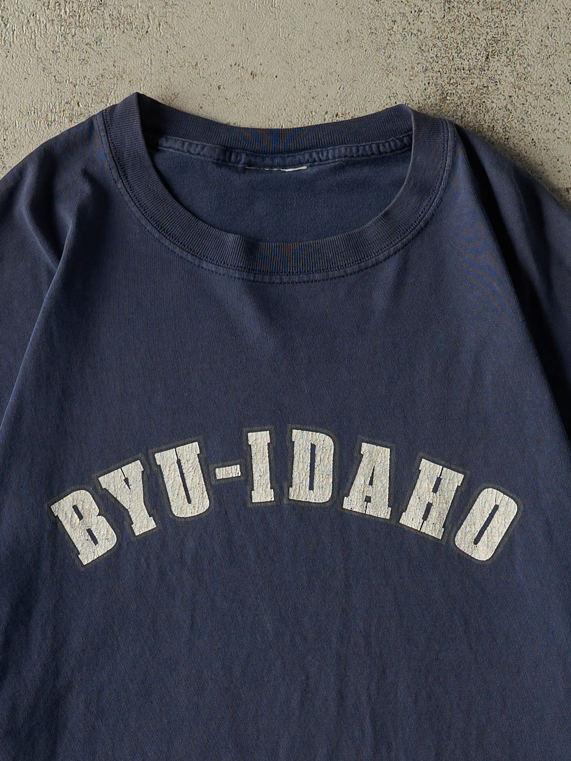 Vintage 90s Navy Blue BYU Idaho University Tee (XL)