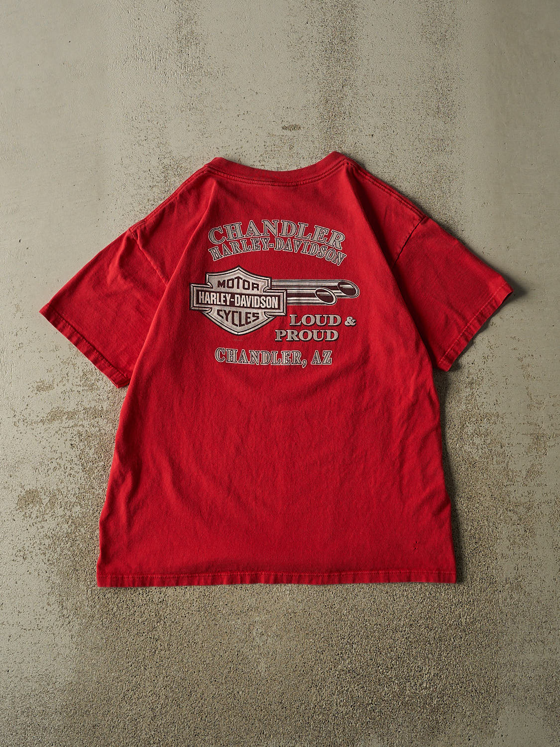 Vintage 02' Red Harley Davidson Chandler AZ Tee (L/XL)