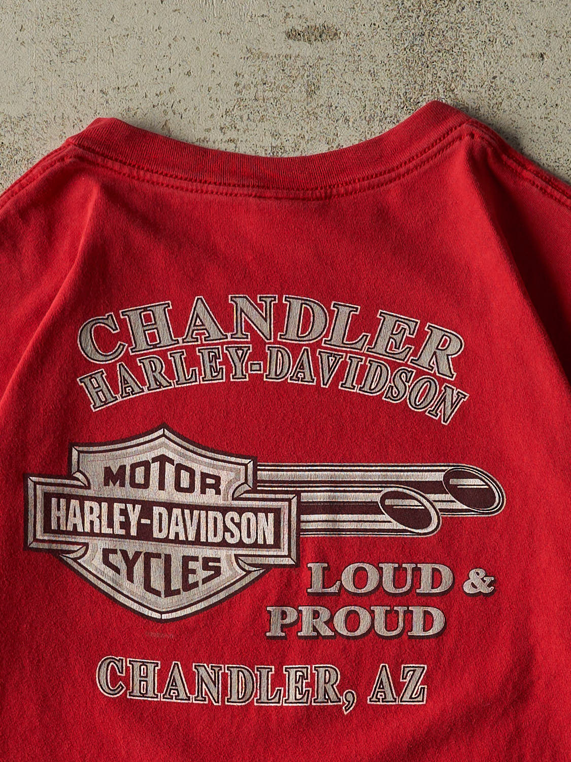 Vintage 02' Red Harley Davidson Chandler AZ Tee (L/XL)
