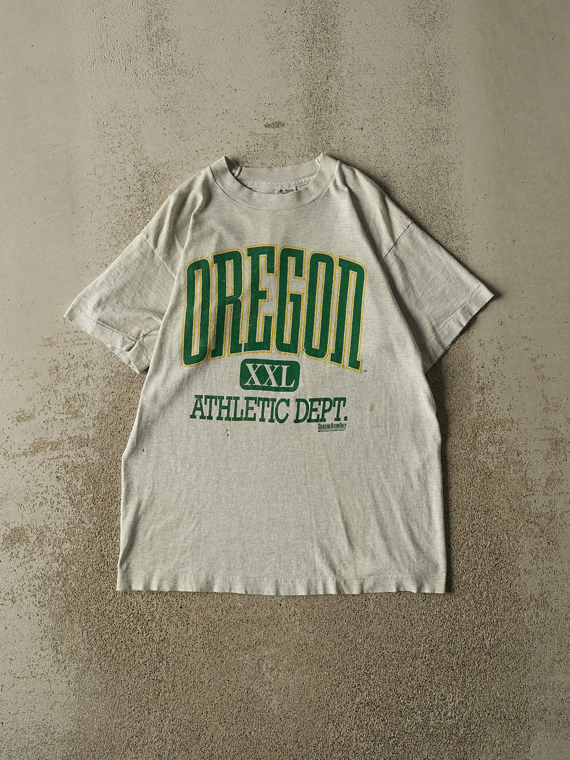 Vintage 90s Heather Grey University of Oregon Single Stitch Tee (M/L)