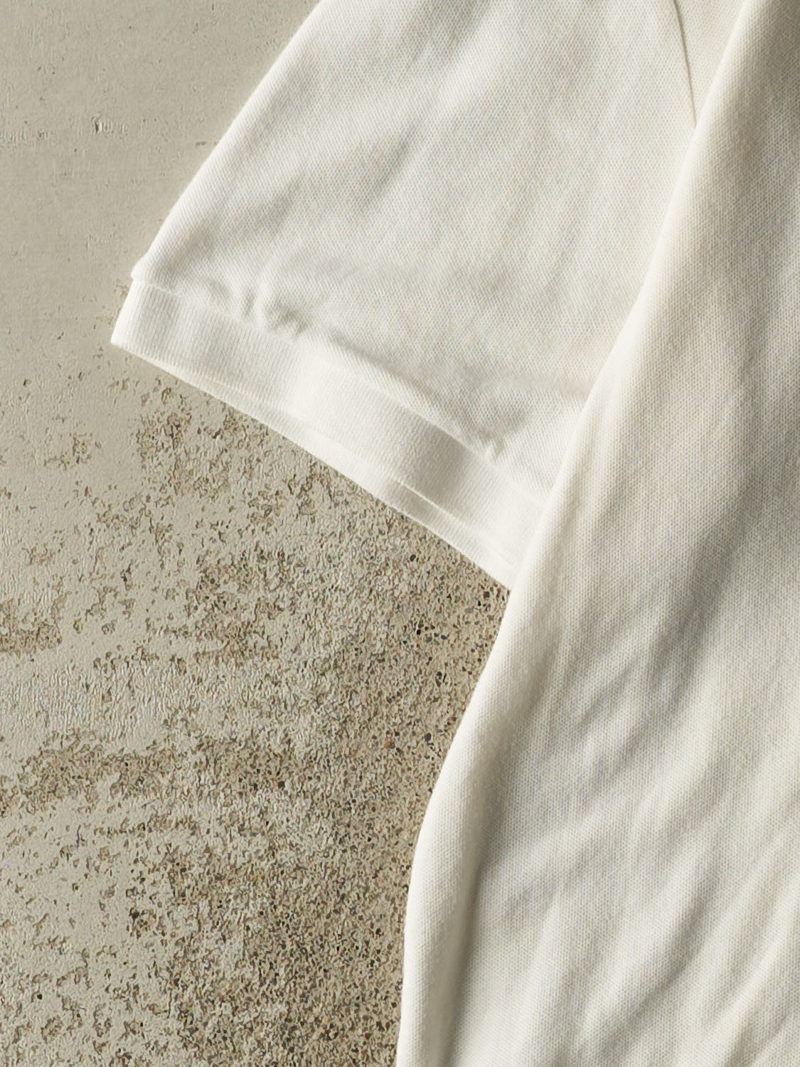 Vintage 90s White Chaps Embroidered Quarter Button Tee (XL)