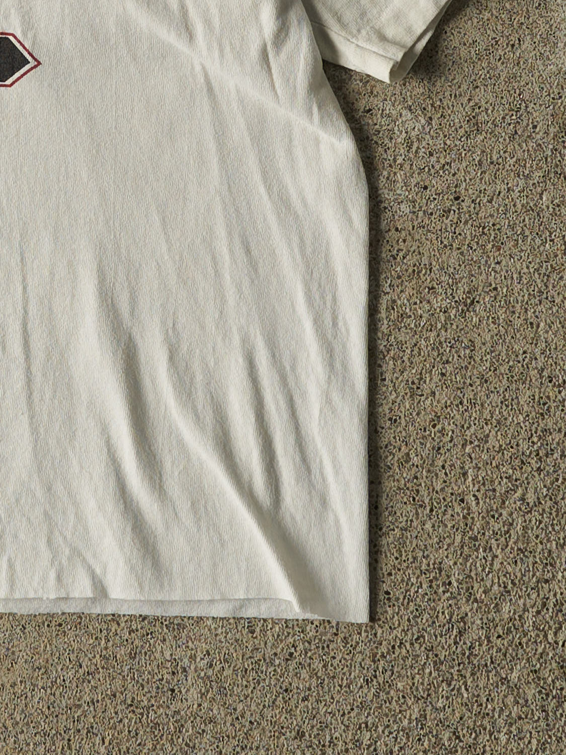 Vintage 90s White Coe College Kohawks Cropped Single Stitch Tee (M/L)