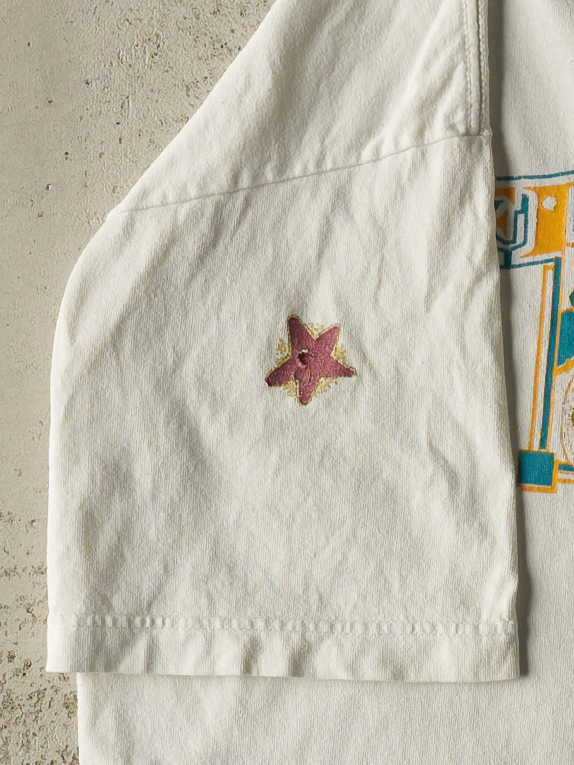Vintage 90s White Florida Cropped Tee (M)