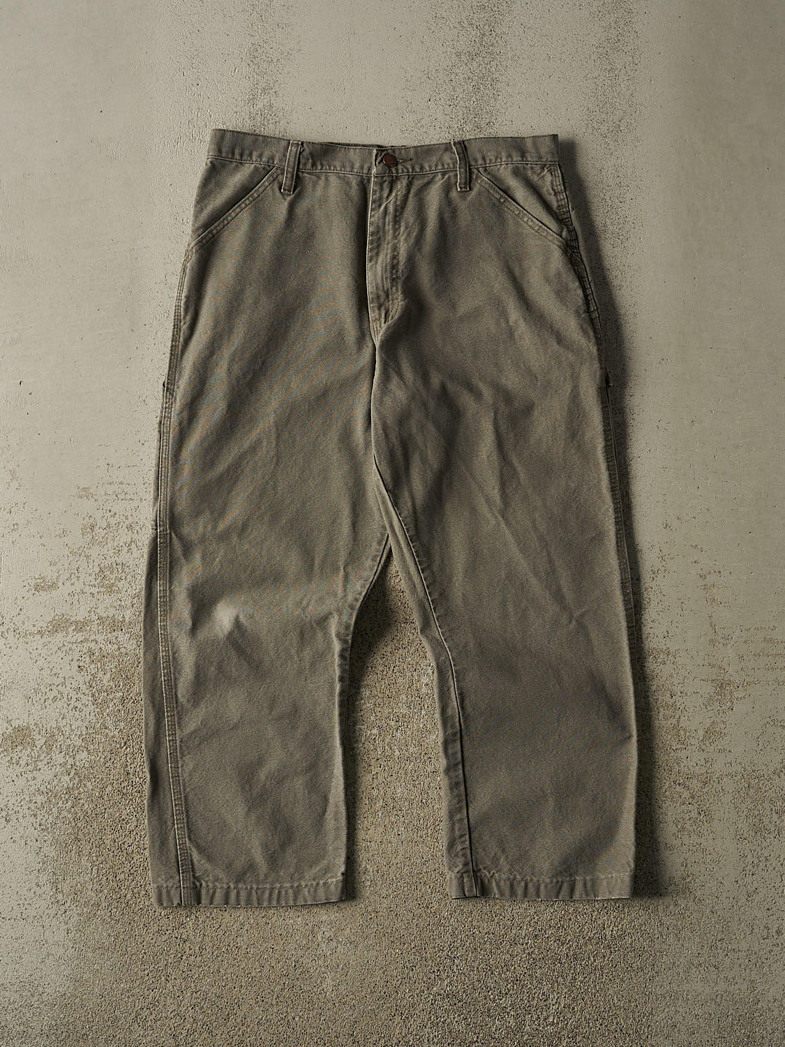 Vintage 90s Green Rustler Carpenter Pants (33x27)