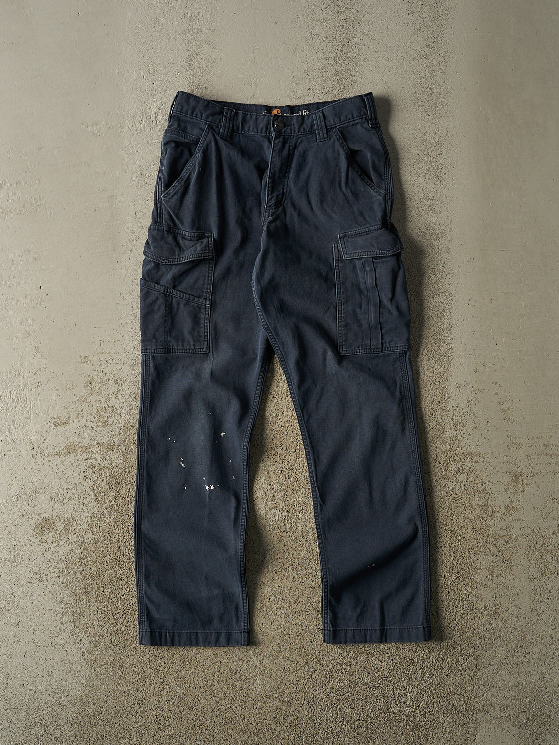 Vintage Y2K Navy Blue Carhartt Cargo Work Pants (28x30.5)