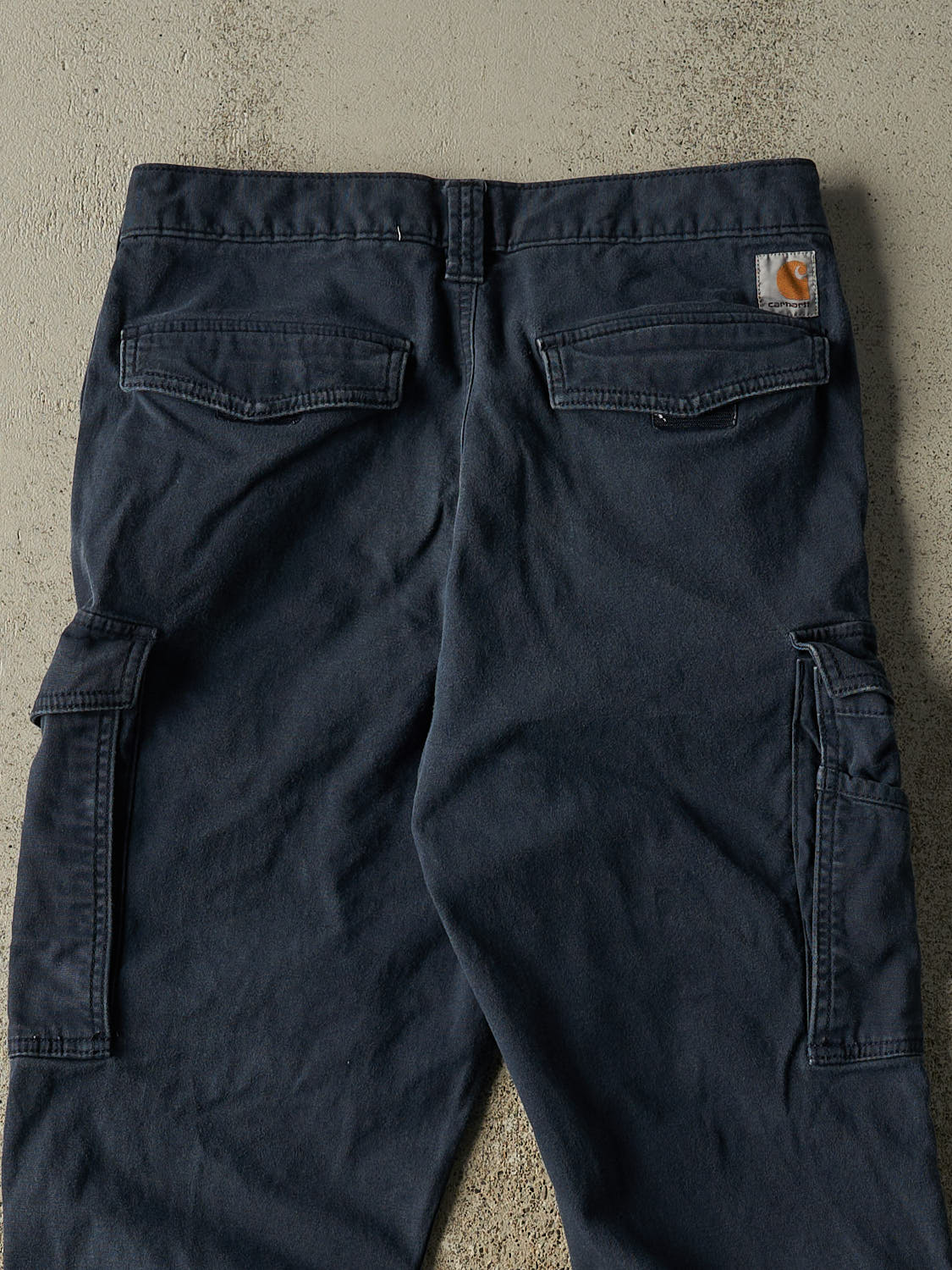 Vintage Y2K Navy Blue Carhartt Cargo Work Pants (28x30.5)