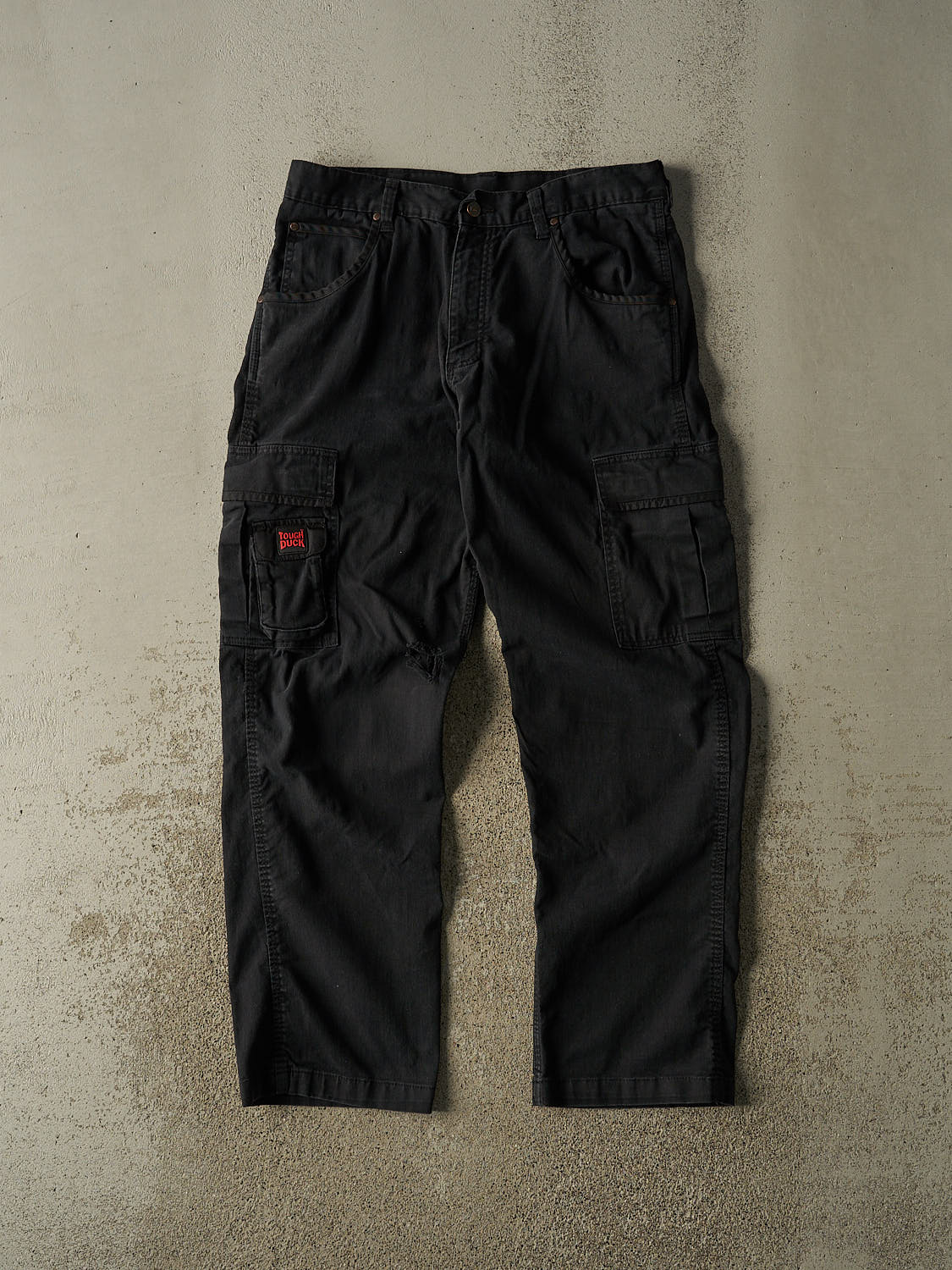 Vintage Y2K Black Tough Duck Cargo Work Pants (33x31.5)
