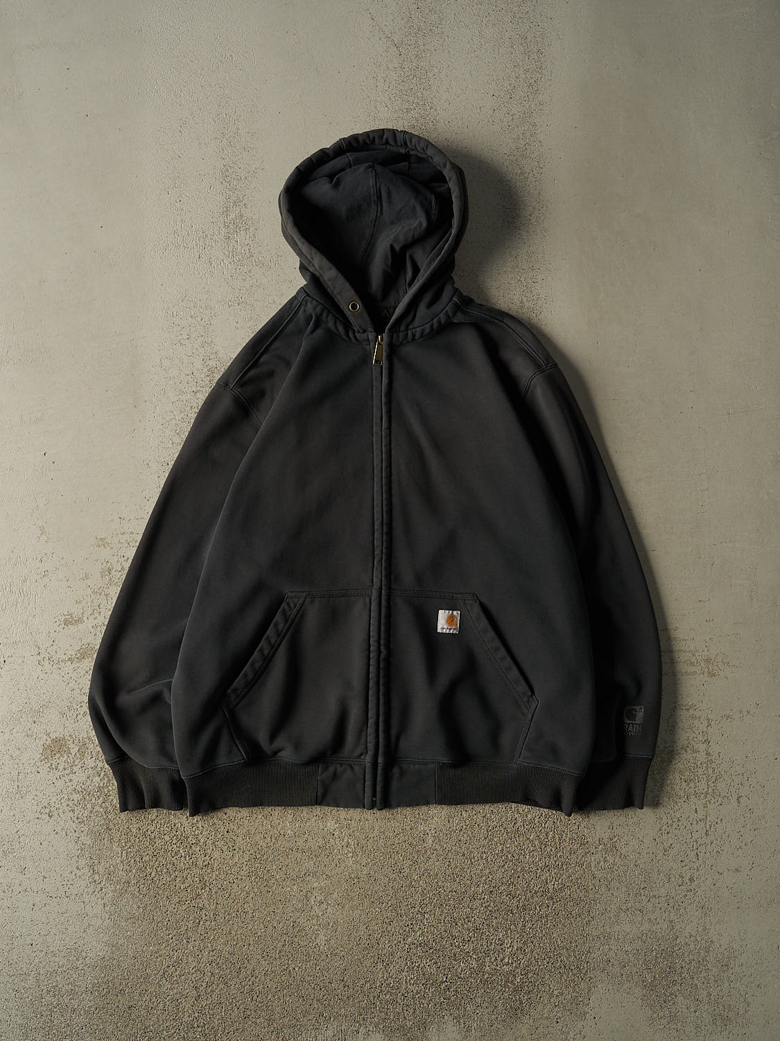 Vintage Y2K Black Carhartt Zip Up Hoodie (XL/XXL)