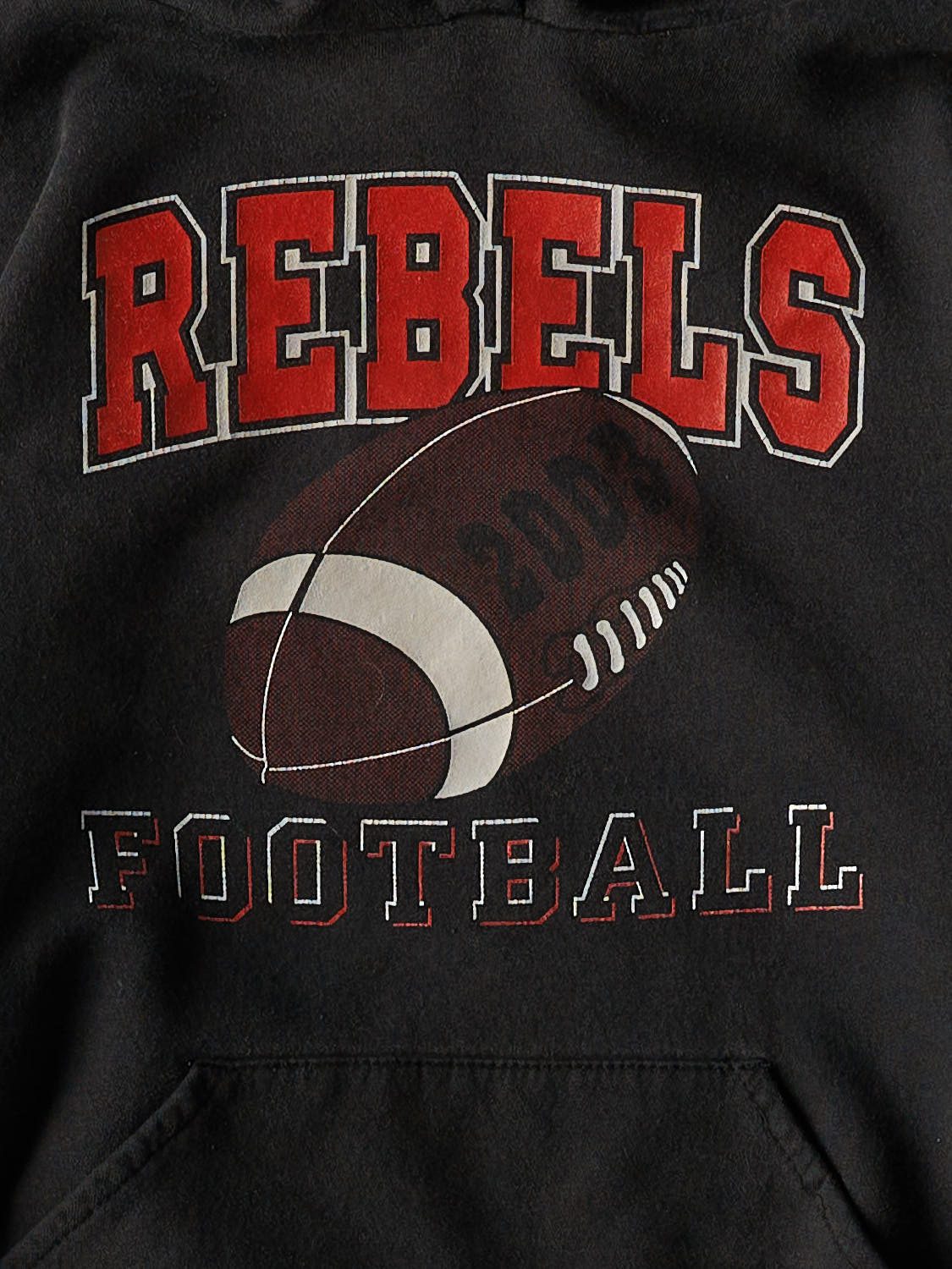 Vintage 03' Black Rebels Football Hoodie (L)