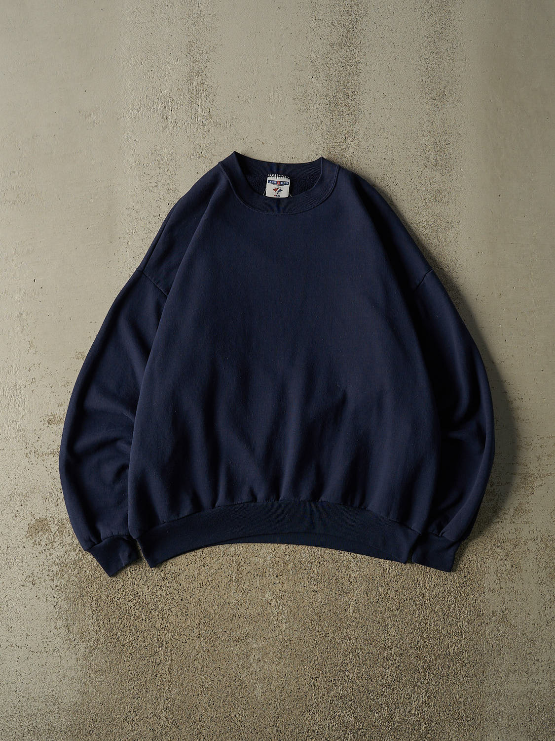 Vintage 90s Navy Blue Blank Crewneck (L/XL)