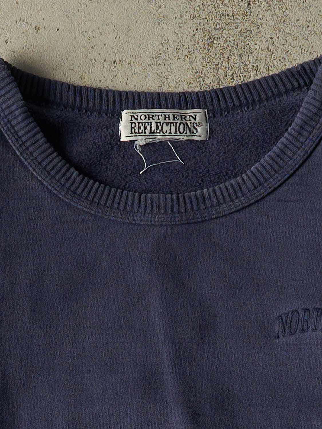 Vintage 90s Navy Blue Northern Reflections Embroidered Crewneck (M)