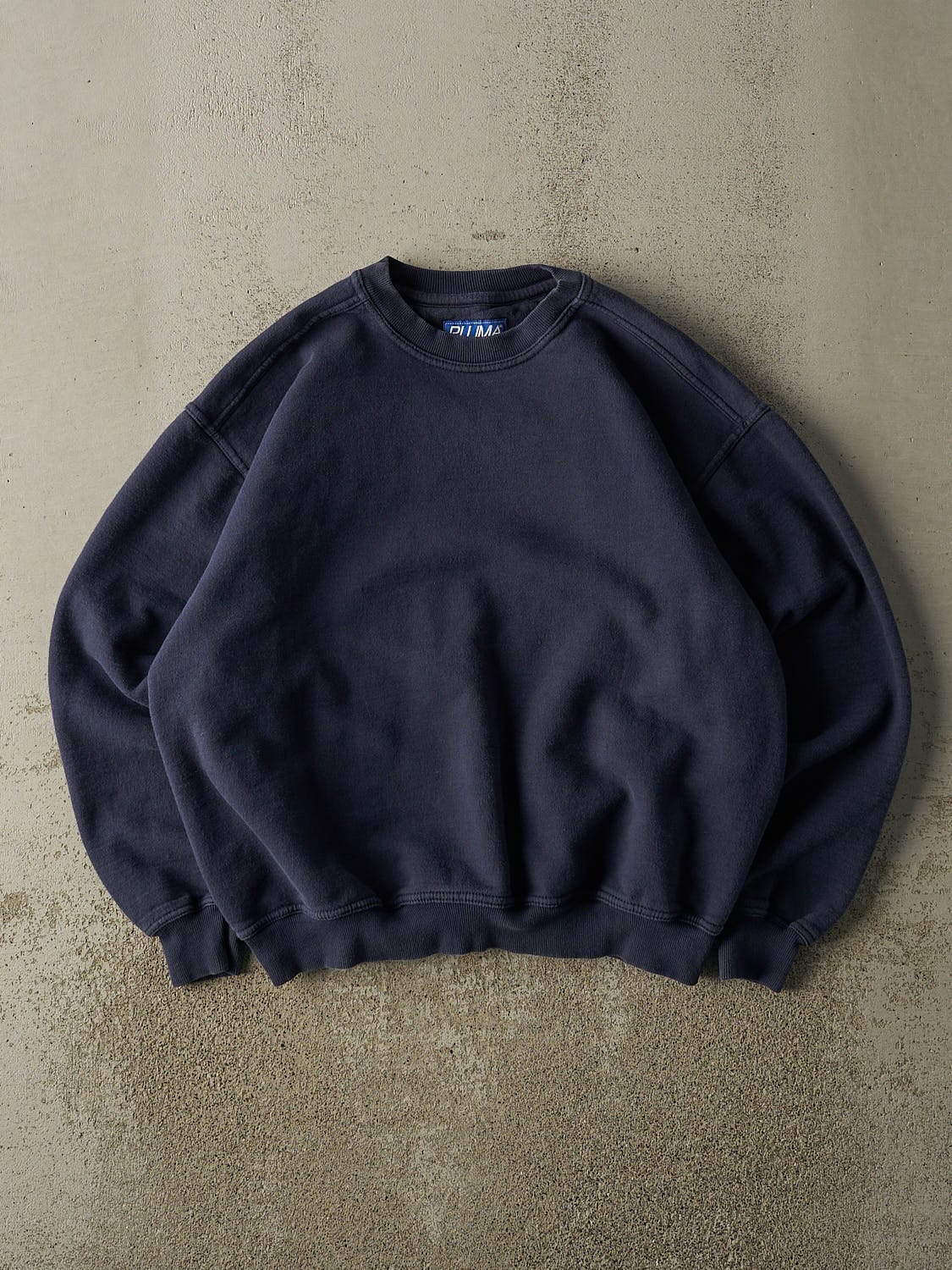 Vintage 90s Navy Blue Russell Athletic Blank Crewneck (M/L)