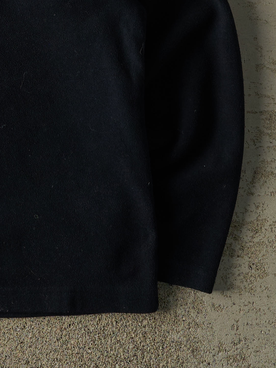 Vintage Y2K Navy Blue Roots Embroidered Fleece Quarter Zip Sweater (M/L)
