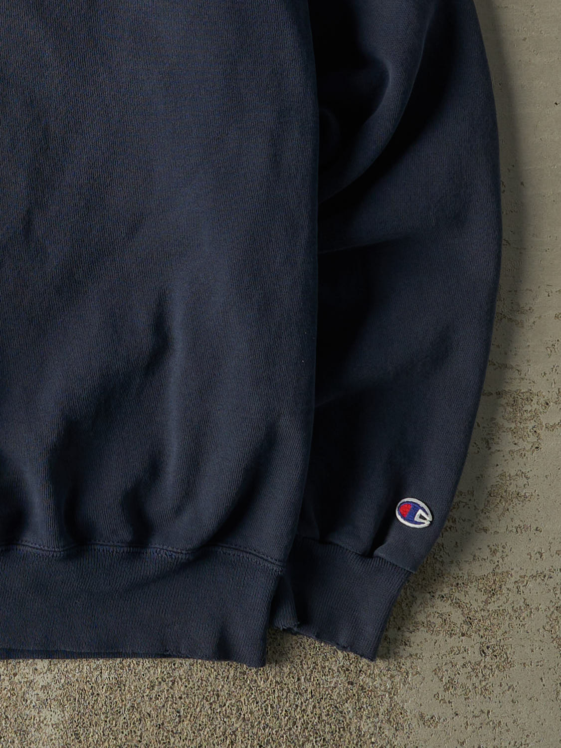 Vintage 90s Navy Blue Champion Embroidered Crewneck (XL/XXL)