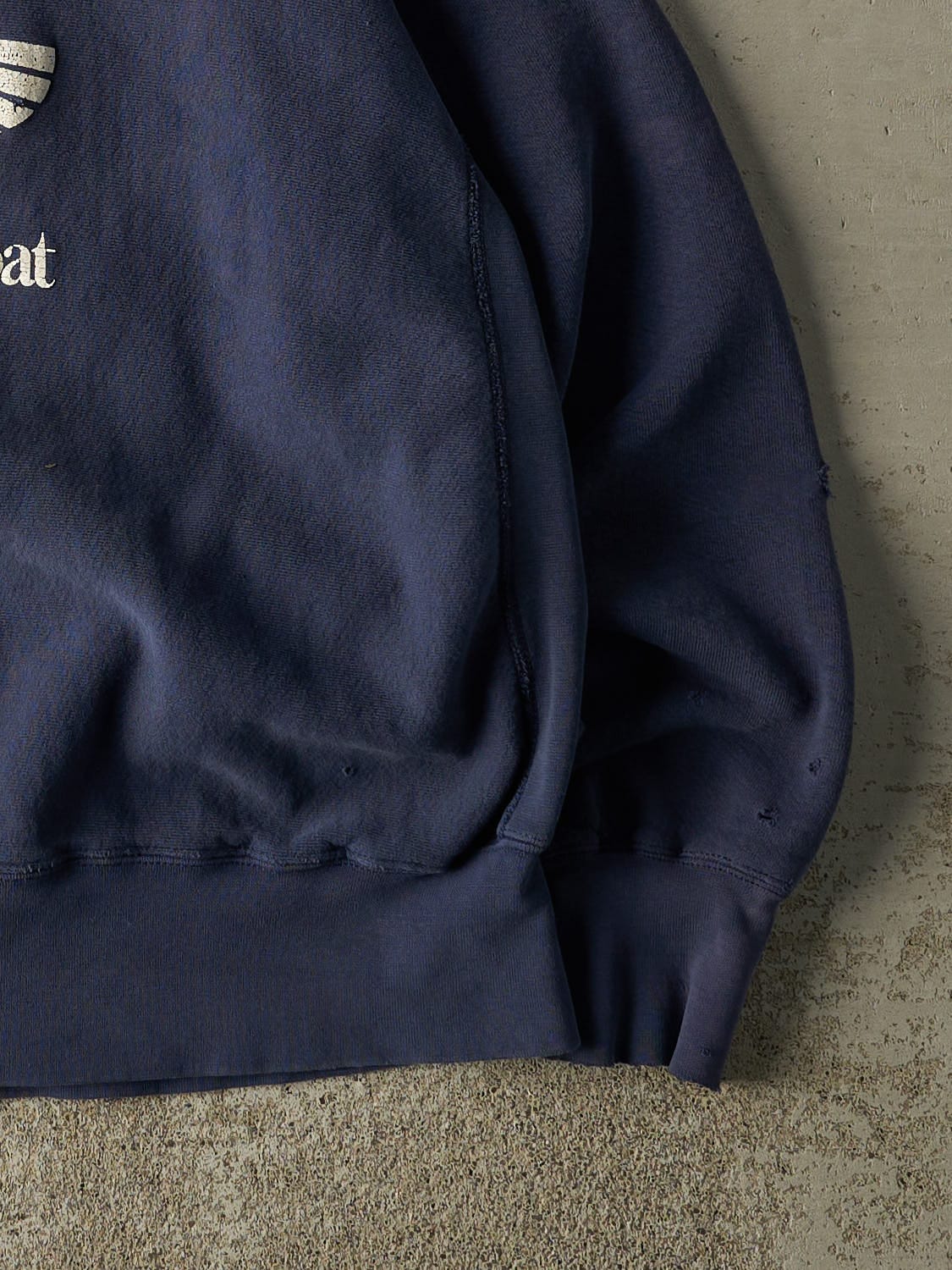 Vintage 90s Navy Blue WoodenBoat Embroidered Crewneck (XL)