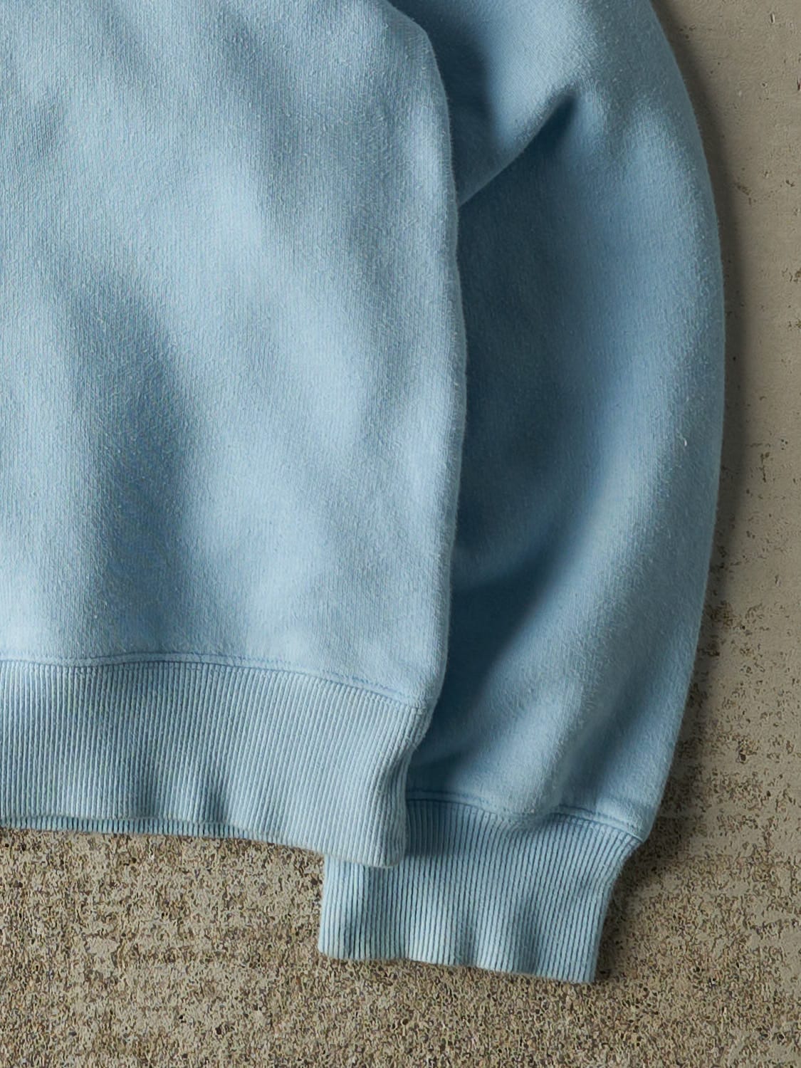 Vintage Y2K Blue Adidas Embroidered V Neck Crewneck (XS)