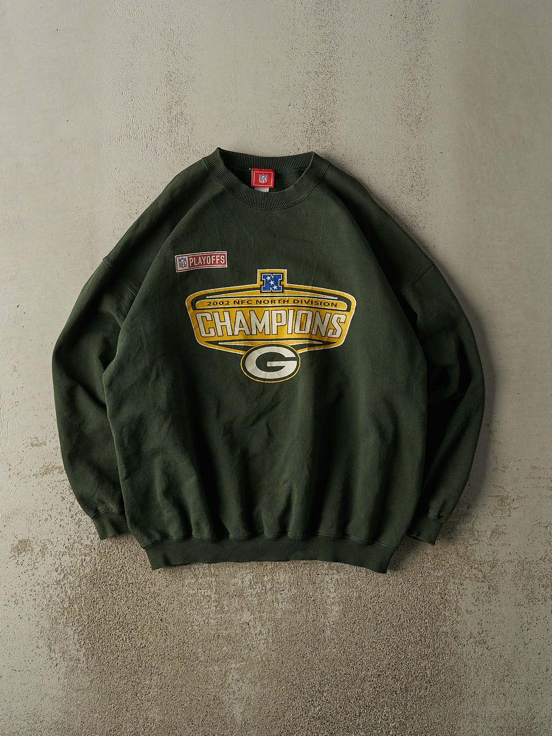 Vintage 02' Green Green Bay Packers NFC Champions Crewneck (XL)