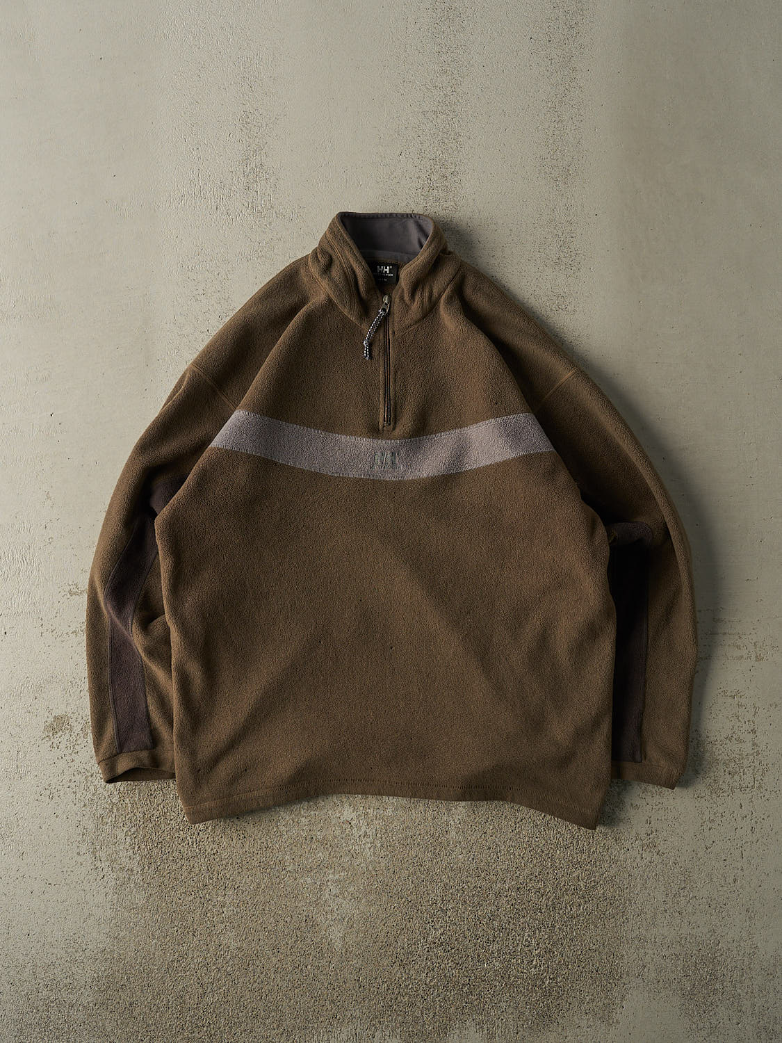 Vintage Y2K Green Helly Hansen Quarter Zip Fleece (XXL)