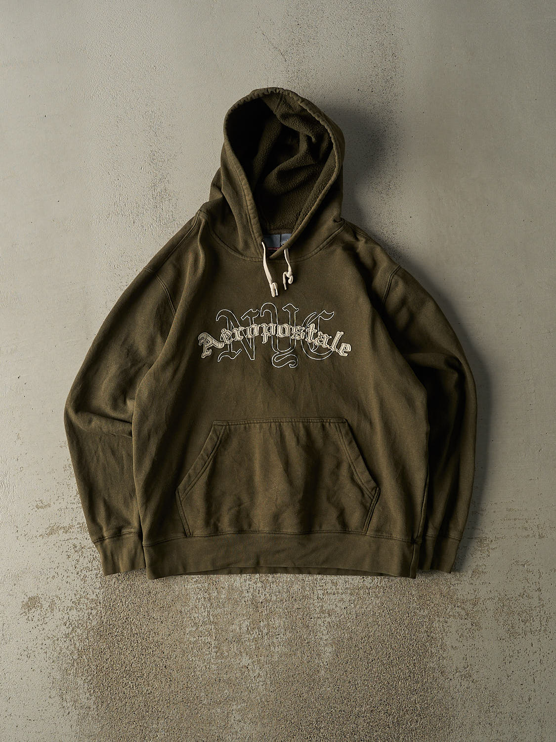 Vintage Y2K Green Aeropostale NYC Embroidered Hoodie (M/L)