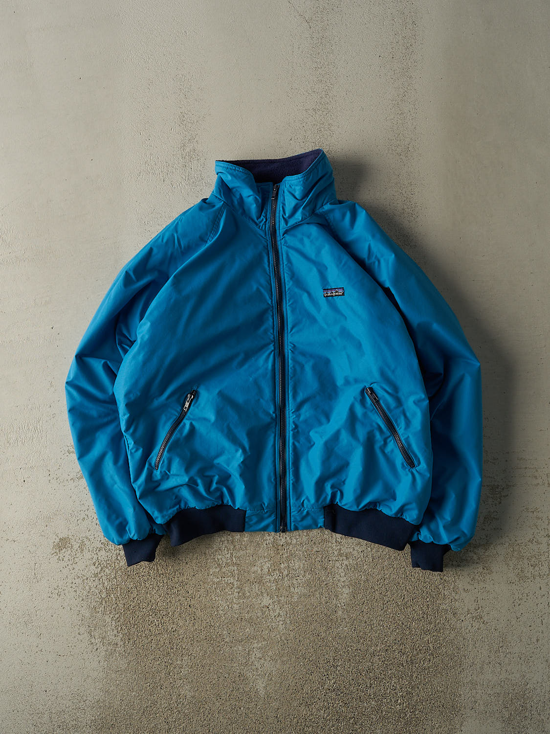 Vintage 90s Teal Patagonia Fleece Lined Windbreaker Jacket (XL)