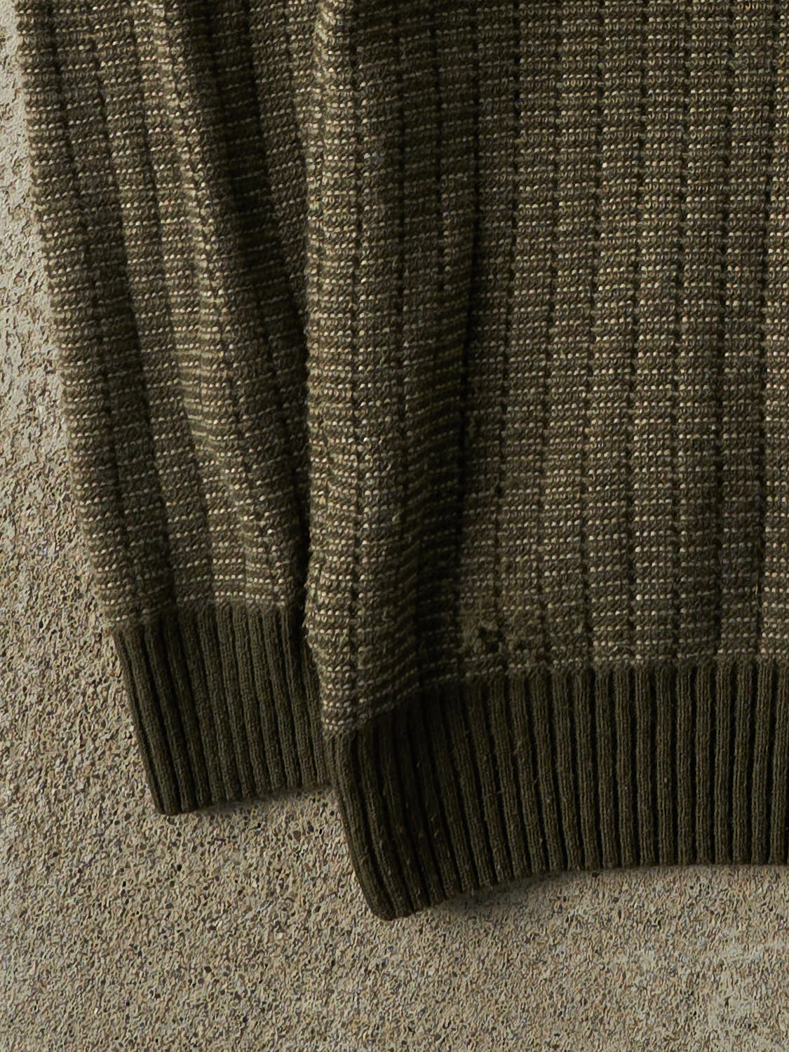 Vintage 90s Green Patterned Knit (L)
