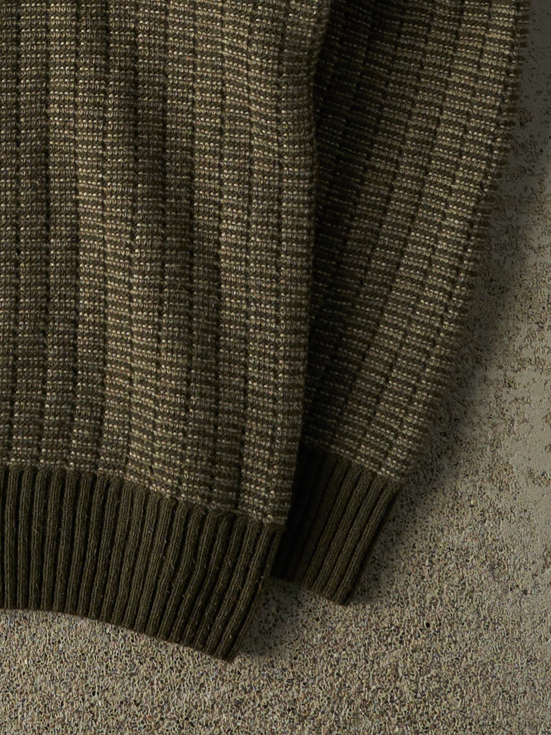 Vintage 90s Green Patterned Knit (L)