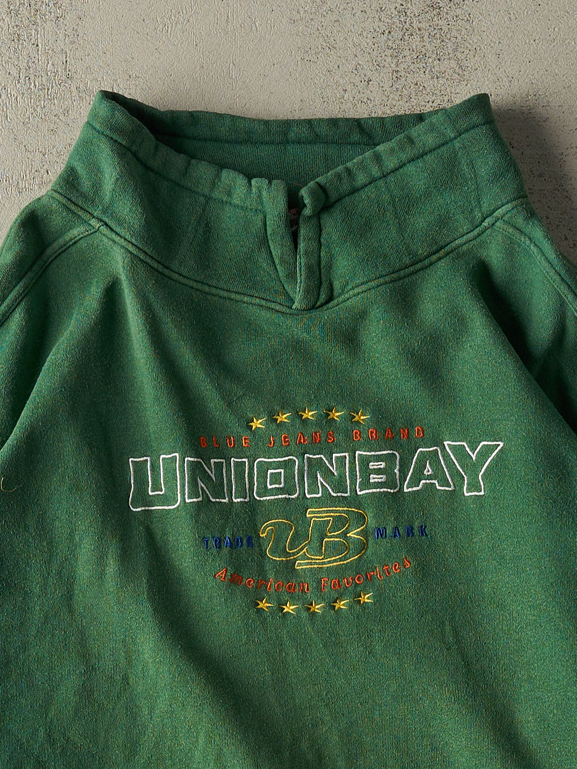 Vintage 90s Green Union Bay Embroidered Sweatshirt (XXL/XXXL)