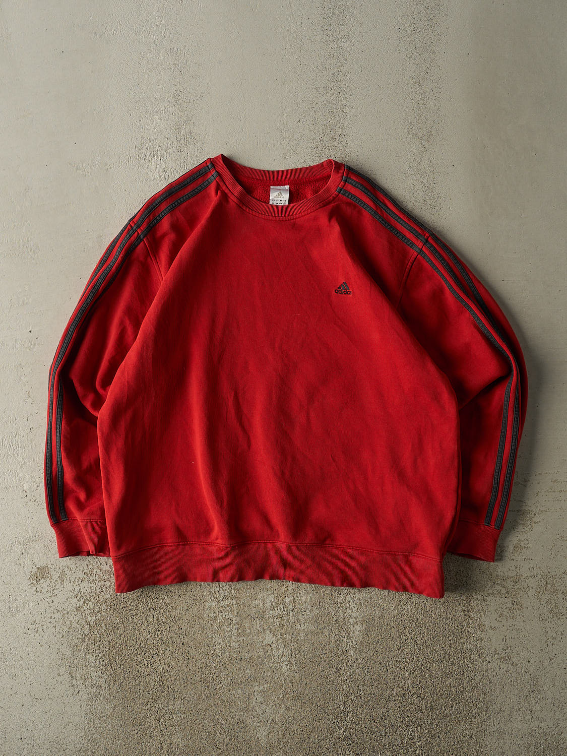 Vintage Y2K Red Adidas Embroidered Crewneck (XL/XXL)