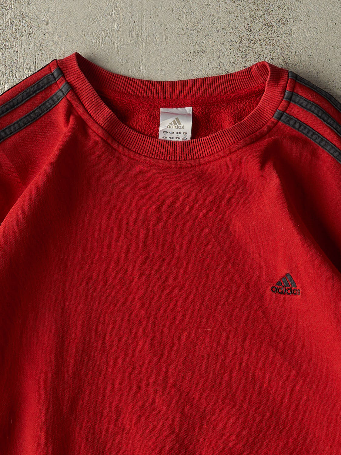 Vintage Y2K Red Adidas Embroidered Crewneck (XL/XXL)