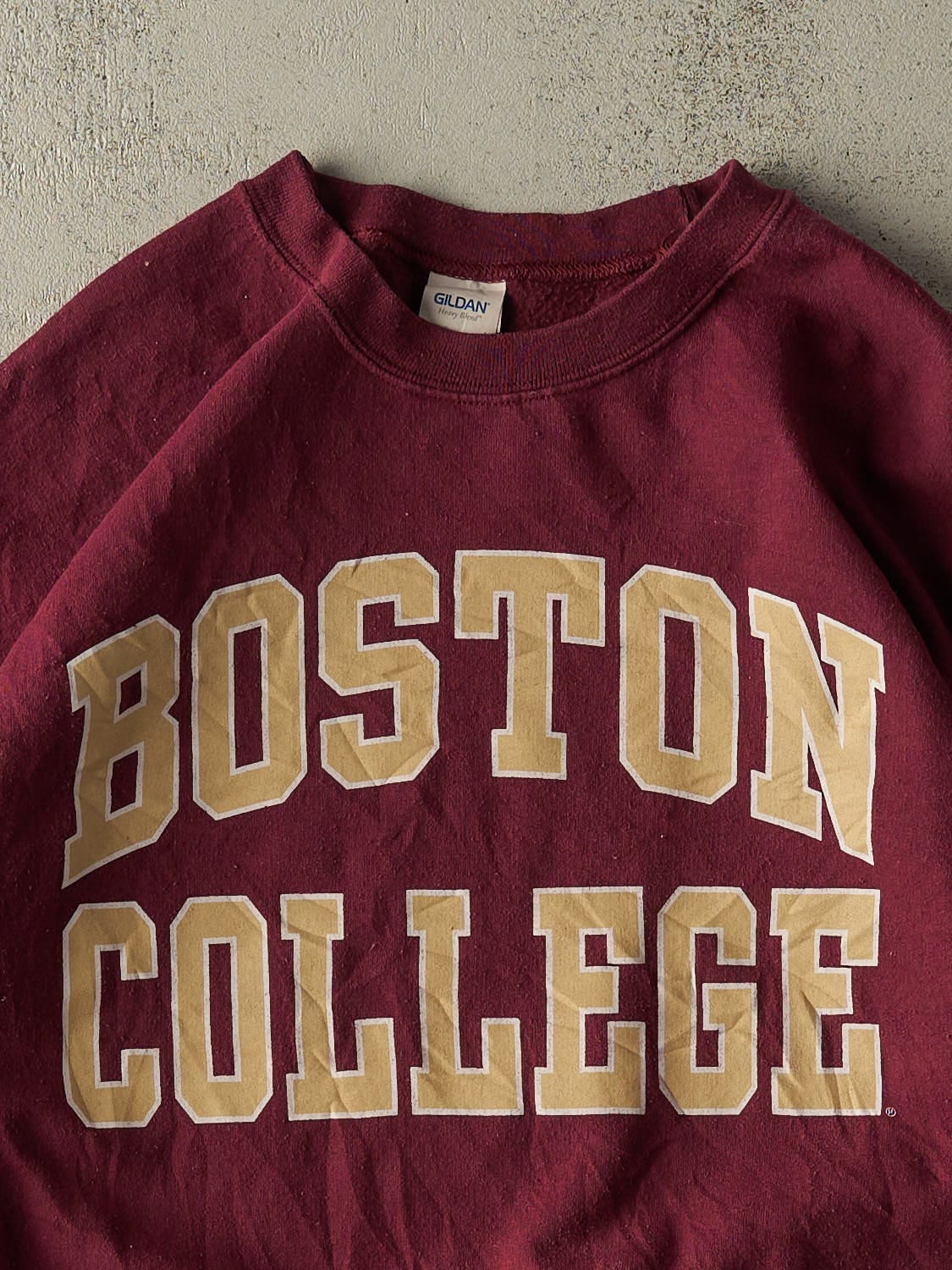 Vintage 90s Burgundy Boston College Crewneck (L)